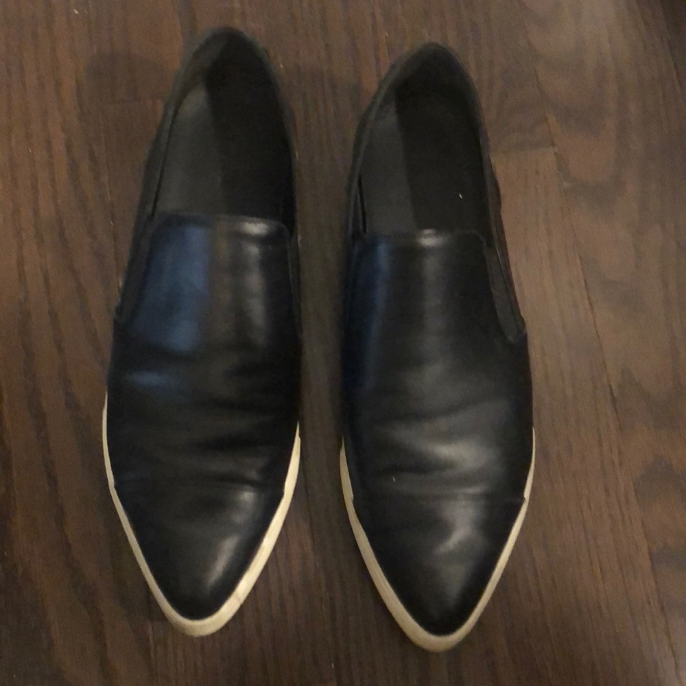 Vince leather slip on sneakers